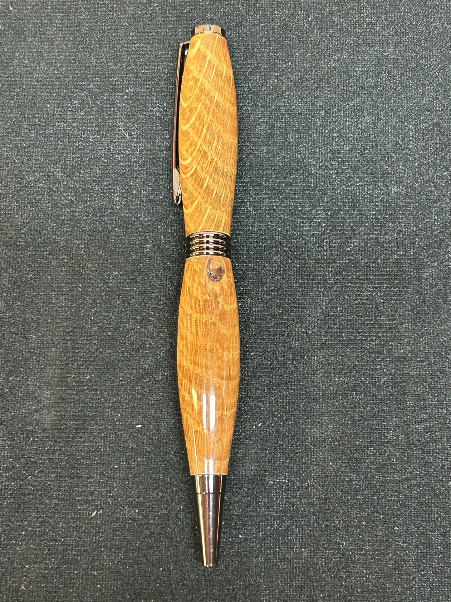 Trimline Twist Pen with Canary Wood and Chrome and Gun Metal Finish