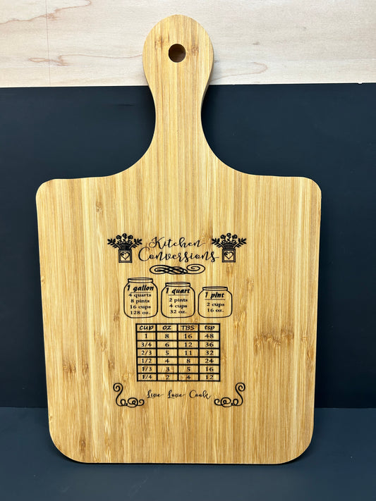 Bamboo Engraved Cutting/Cheese Board